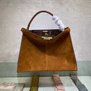 Fendi Peekaboo bag in brown leather 42cm - 1