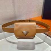 Prada brown leather belt bag - 1