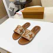 LV slippers Raffia Brown - 5