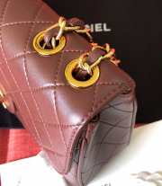 Chanel large flap bag gold 24k red - 2