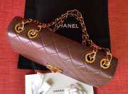 Chanel large flap bag gold 24k red - 6