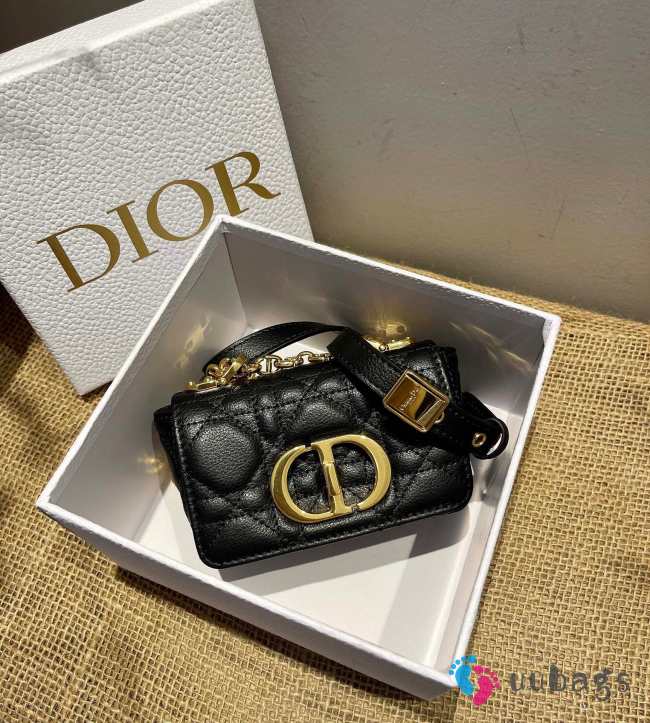 Dior Caro Mini Black Bag 13cm - 1