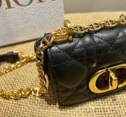 Dior Caro Mini Black Bag 13cm - 4