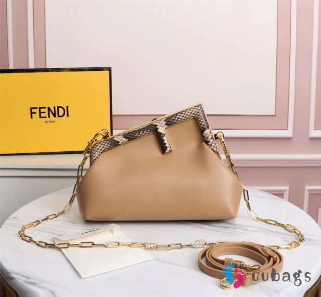 Fendi First beige with nake skin handle 26cm - 1