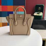 Celine nano luggage grain leather beige 20cm - 6