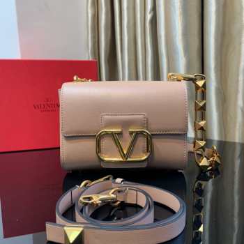 Valentino Garavani Stud Sign beige bag