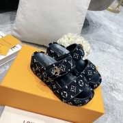 Louis Vuitton Flatforms denim blue/ black - 4