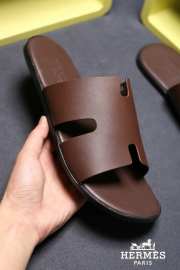 Hermes slippers brown 1 - 2