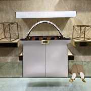 Fendi Peekaboo White Bag 30cm - 1