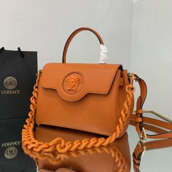 Versace orange 1039 LaMedusa handle bag