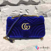 Gucci GG Marmont Chevron Velvet Shoulder bag 26cm（4 colors） - 6