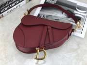 Dior Saddle Bag Mini Grained Calfskin 21cm (5 colors） - 3