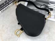 Dior Saddle Bag Mini Grained Calfskin 21cm (5 colors） - 2