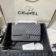 Chanel Classic Chervon Flap Bag Lambskin A01112 Medium 25.5cm (3 colors) - 1