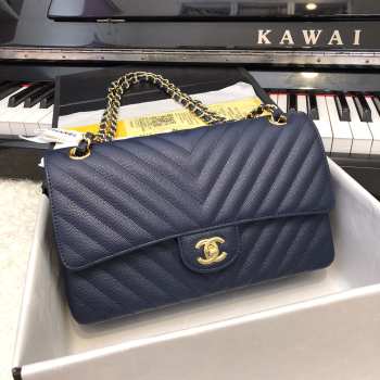 Chanel Classic Chervon Flap Bag Cavier 25.5cm (8 colors)