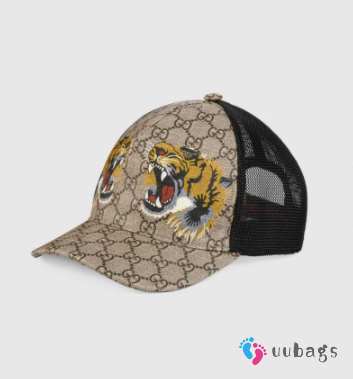 Gucci Tigers print GG Supreme baseball hat - 1