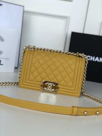 Chanel Leboy Cavier Small Bag Yellow 20cm (6 hardware colors)