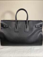 YSL Saint Laurent Grained Calfskin Sac De Jour Souple Duffle black 43cm - 4