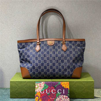 Gucci Ophidia GG Medium Tote Blue Bag 631685