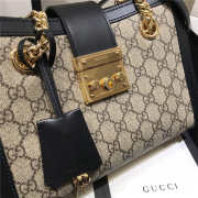 Gucci padlock gg small shoulder bag 498156 black  - 4