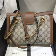 padlock gg small shoulder bag 498156 brown - 1