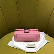 Gucci marmont matelasse mini bag 446744 in pink 16.5cm - 2