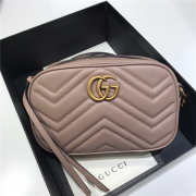 Gucci marmont matelasse mini bag in nude pink 448065 - 1