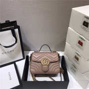 Gucci marmont mini top handle bag in nude pink 547260 - 4