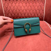 gucci dionysus super mini leather bag 476432 16.5cm green - 4