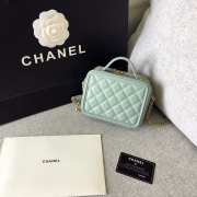 Chanel small vanity case green 18x14x8cm - 3