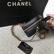 Chanel Vanity Case cowhide leather black 20x21x9cm - 4