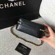 chanel Vanity Case cowhide leather black 16x17x8cm - 2