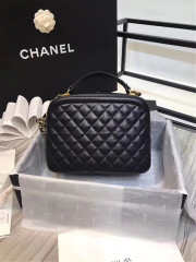 chanel Vanity Case cowhide leather black A57906 18x14x7cm - 3