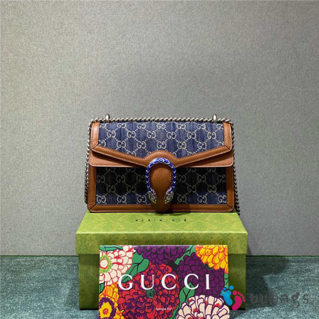 Gucci gucci dionysus small shoulder bag 400249 denim  - 1