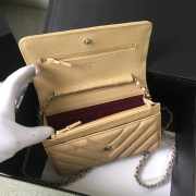 Chanel woc mini bag brown silver chain 33814 19×12.5×4 cm - 2