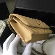 Chanel woc mini bag brown silver chain 33814 19×12.5×4 cm - 4