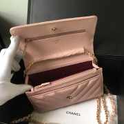 Chanel woc mini bag pink gold chain 33814 19×12.5×4 cm - 5