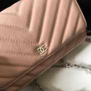 Chanel woc mini bag pink silver chain 33814 19×12.5×4 cm - 2