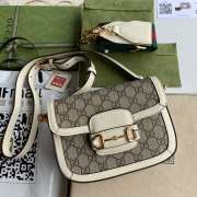 GUCCI HORSEBIT 1955 MINI BAG 658574 whithe 20.5cm - 1