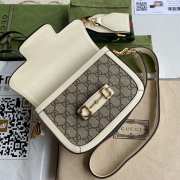 GUCCI HORSEBIT 1955 MINI BAG 658574 whithe 20.5cm - 4