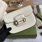 GUCCI HORSEBIT 1955 MINI BAG white 658574 20.5cm - 1