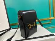 Gucci Horsebit 1955 mini bag black 625615 11cm - 1