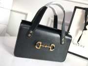 Gucci Horsebit 1955 small top handle bag black 627323 27.5 - 4