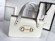 Gucci Horsebit 1955 small top handle bag white 627323 27.5cm - 2