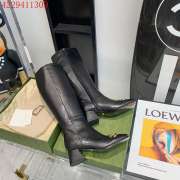 Gucci high boots sheepskin black high heels 5.5-7.5cm - 2