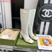 Gucci high boots sheepskin white and black high heels 5.5-7.5cm - 1