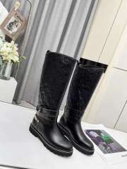 Louis Vuitton high boots calfskin black print - 2