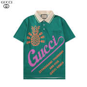 Gucci T shirt pineapple print POLO green M-3XL - 1