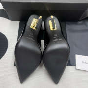 YSL heels Black Patent Leather Gold Heels - 4