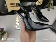 YSL heels black patent leather gold - 1